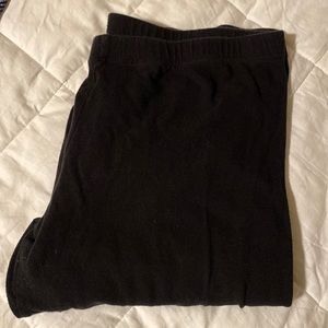 Plain black leggings L
